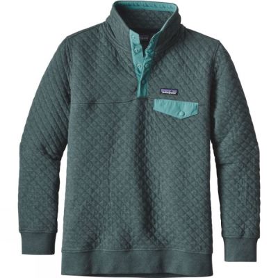 Pullover Patagonia Cotton Quilt Snap-T Mujer - Verde - Chile AUF529086